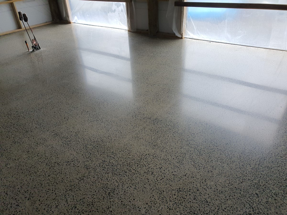 Concrete after polishing